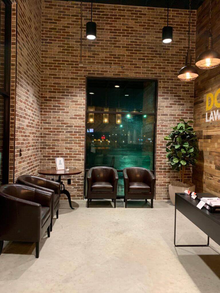 Lobby at DC Law office North Austin