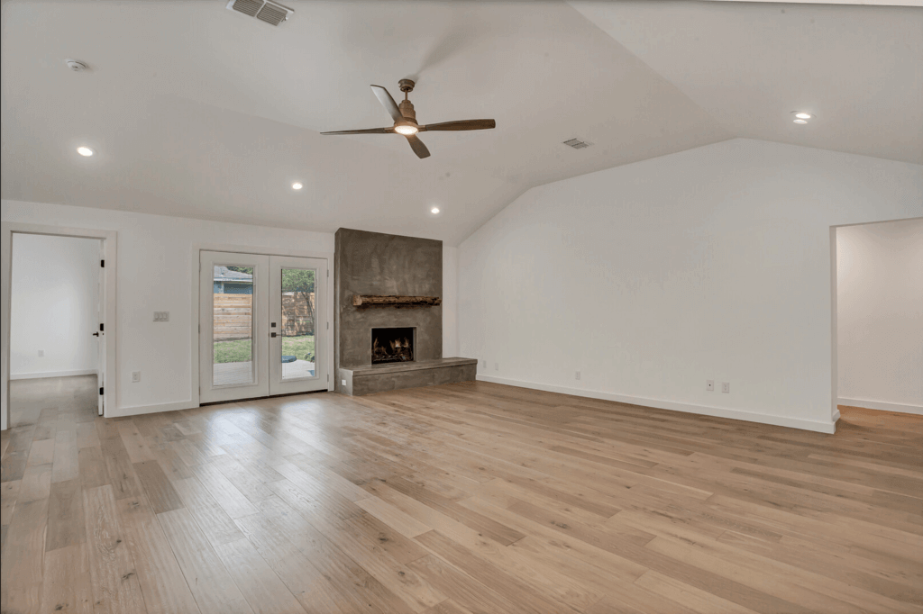 Refinished fireplace in Allandale in Austin, Texas