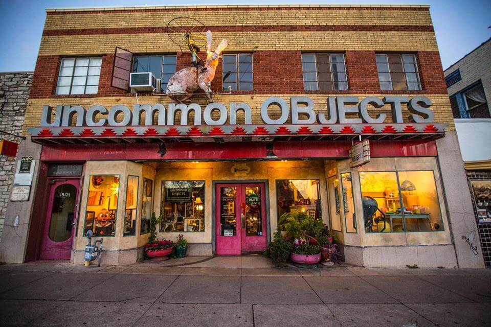 Exterior of Uncommon Objects on South Congress in Austin, Texas
