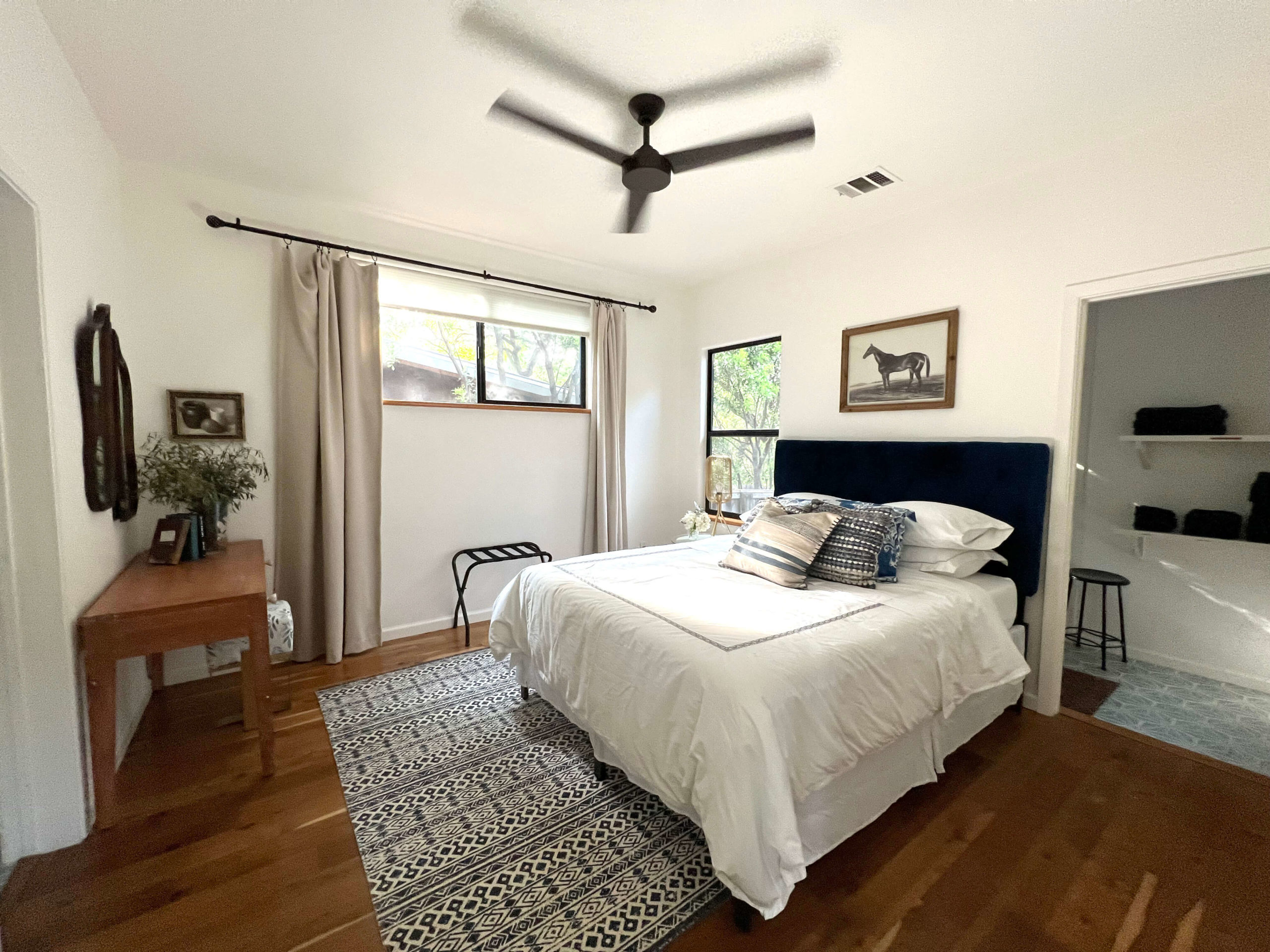 Bedroom in Bouldin Creek Airbnb in South Austin, Texas